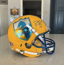 CHARGERS PHILIP RIVERS SIGNED/AUTOGRAPH AUTHENTIC SCHUTT AiR XP FULL SIZE HELMET