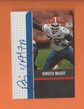 2001 TOPPS STADIUM CLUB LONE STAR KENYATTA WALKER ON CARD AUTO #LS-KW (A)