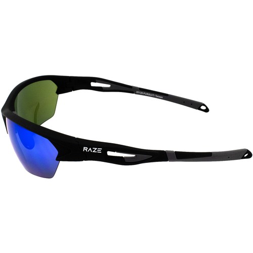 Raze Eyewear Pursuit Sonnenbrille schwarzes Touch-Gestell grüne HD Z-verspiegelte Gläser - Bild 3 von 4