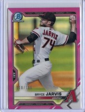 2021 Bowman Chrome Prospects Fuchsia Refractors #BCP44 Bryce Jarvis Serial #/199