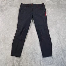 Ariat Riding Pants Womens Sz 30L 24" Inseam Black Equestrian Breeches Jodhpur
