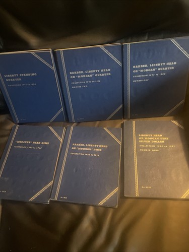 12 Whitman coin albums Various Denominations