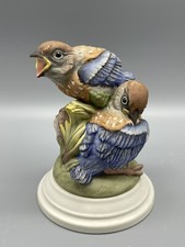Boehm Fledgling Western Bluebirds Figurine #494 Made In USA