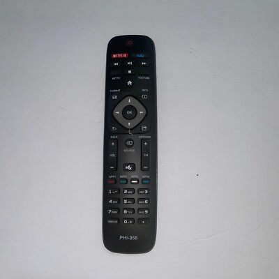PHI-958 Remote Control Replacement for Philips SMART TV URMT39JHG003 YKF340001