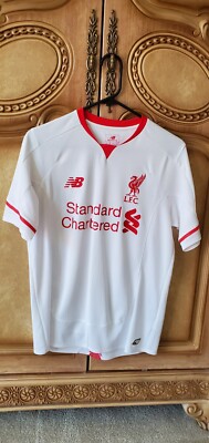 New Balance Liverpool PS-pro 15/16 Away white kit; Agger; Small