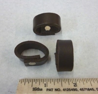 Braune Gürtelschlaufen Echtleder Ersatz Ersatzschlaufe Handarbeit passend für 25mm Gürtel