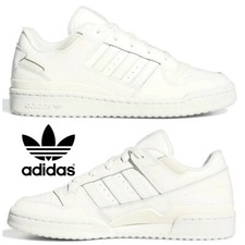 Adidas Originals Forum Low CL Men's Shoes  Comfort, Sport Casual Sneakers White