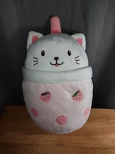 strawberry boba cat unbranded squishmallow-like