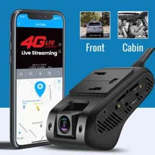 GPS Dash Camera 4G Wifi Hotspot Stream Video Cut-Off Fuel 1080P Car Recorder DVR