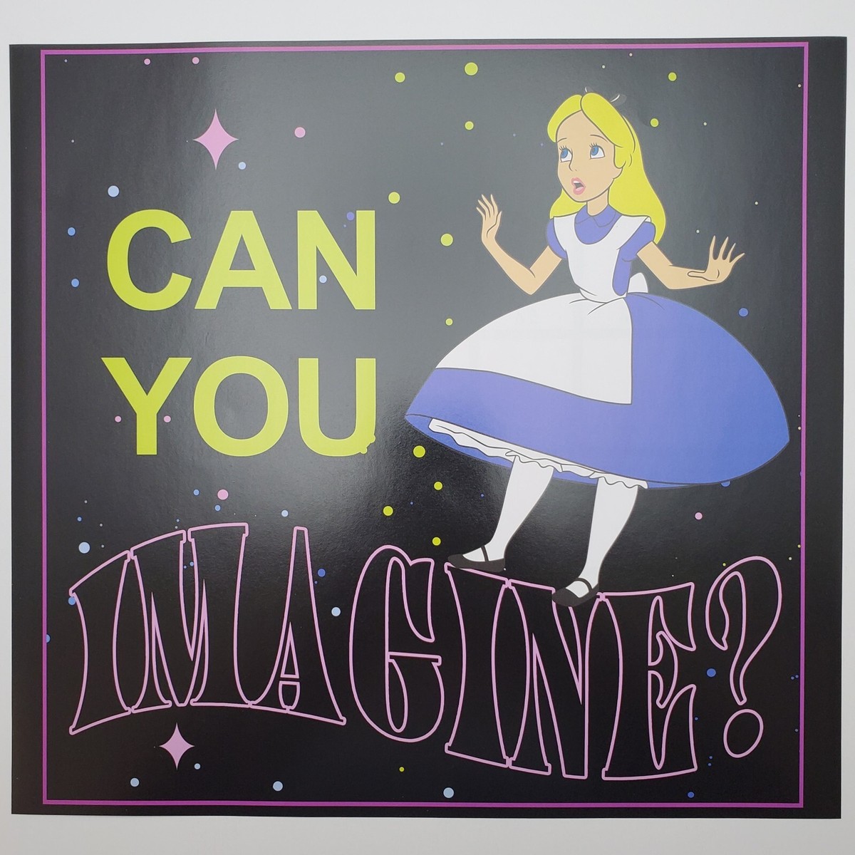 Alice in Wonderland Print Disney 12x11 Can You Imagine Calendar