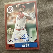 Joan Adon 2022 Topps 35th Anniversary Autograph Rare (11/25) signed 87BA-JA
