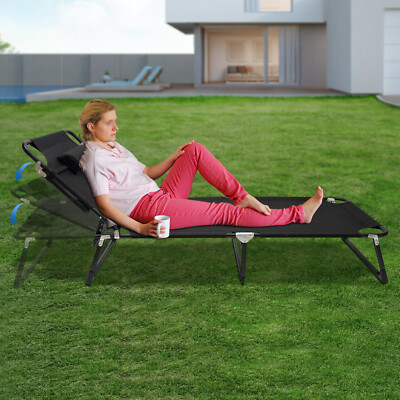 Office Nap Bed Heavy Duty Adjustable Camping Cots Adults Folding Sleeping Cot