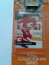 Sergei Makarov NHL Collector Pin 1991 Ace Pro Set Hockey Card- Calder Trophy