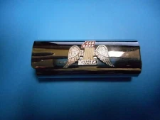 vintage Bic lighter cover with harley davidson logo