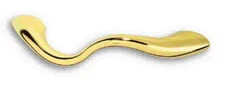 (5 Pack) 5 inch Fusilli Wavy Pull Polished Brass
