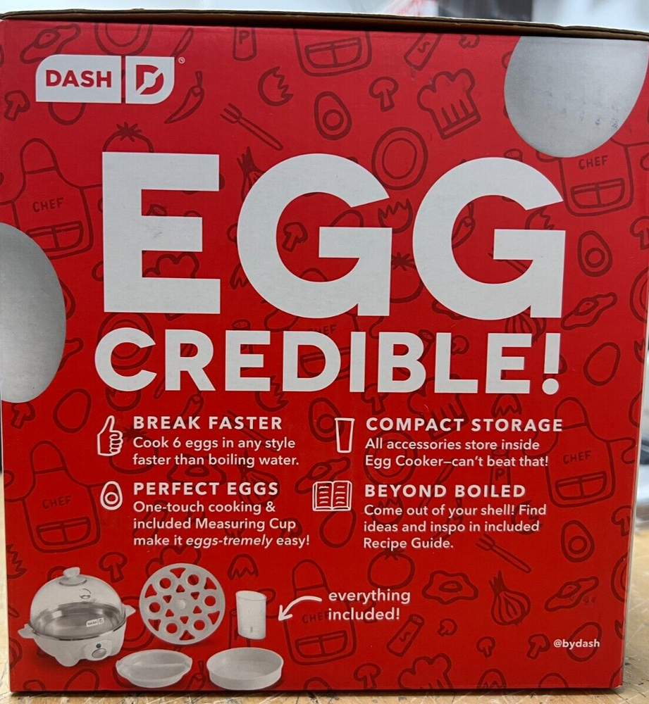 Dash STOREBOUND Rapid 6 Egg Cooker for Perfect Hard Boiled Eggs Every Time