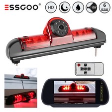 Rückfahrkamera Bremsleuchte + Rückspiegel Monitor Für Fiat Ducato Peugeot Boxer