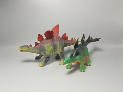 Stegosaurus Dinosaur Toy Figure Lot Detailed Animal Model Jurassic Prehistoric