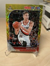 2019-20 Panini Hoops Premium Stock Gold Laser Prizm #159 Zach Collins. 06/ 10