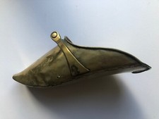 Vintage Single Spanish Conquistador Brass Shoe Boot Stirrup