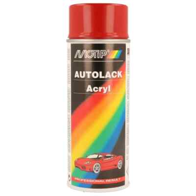 Motip 41530 Red  Acrylic Car Spray Paint 400ml Ford, Sub, Maz, BL, BMW, Vol, Mec