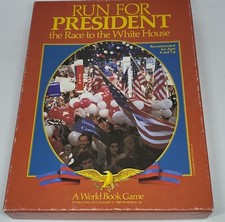 RUN FOR PRESIDENT - THE RACE TO THE WHITE HOUSE WORLD BOOK GAME NEW/UNUSED 1988