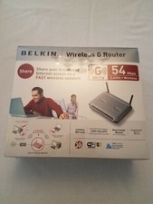 Belkin Wireless G Router F5D7230-4 SEALED NEW 802.11G