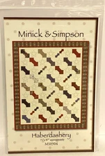 Minick & Simpson- HABERDASHERY 71 X 87 Quilt Pattern MS0904