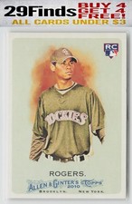 Esmil Rogers Rookie Baseball Card 2010 Topps Allen & Ginter #55 Rockies