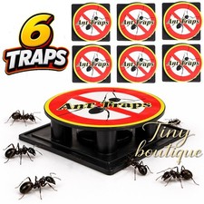6x  Ant Traps Bait Station Pre Baited Indoor Outdoor Clean Catcher Destroy Nest