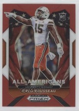 2021 Panini Prizm Draft Picks All-American Red 104/299 Greg Rousseau #200 0ea4