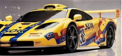 kyosho superten McLaren Langheck  - Le Mans 1985 - Vintage Body 1989 Neuheit