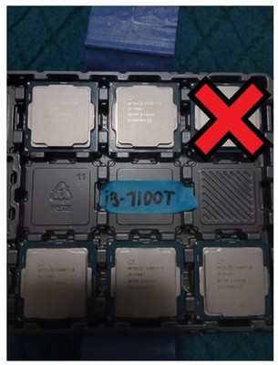 Intel Core i3-7100T (2-core/4-threads) Processors-Lot of 5