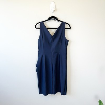 Alex Evenings Women's Slimming Side Ruche Cocktail Dress Party Blue Petite  12 | eBay