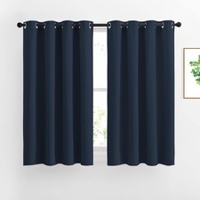 Blackout Curtain Panels Grommet - All Season Eyelet Blackout Draperies for