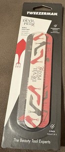Limited Tweezerman Sealed THE DEVIL WEARS PRADA 2 NAIL FILE SET ~3 PACK