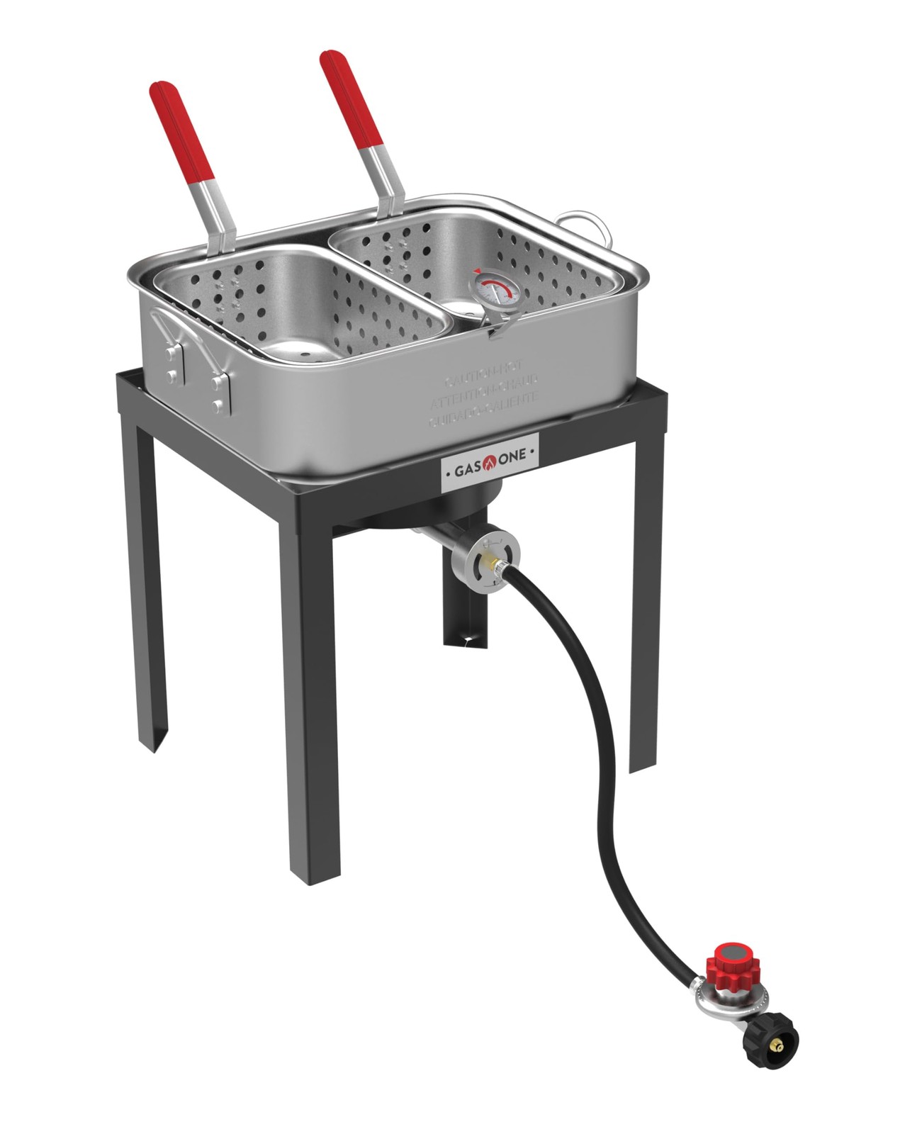 With 2 Baskets Propane Burners For Outdoor Cooking &ndash; Heavy