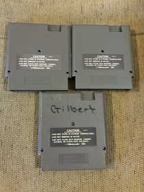 NES Retro Games Lot: Tetris, Galaga, and Bad Dudes Nintendo Entertainment System