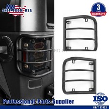 For Jeep Wrangler 2007-2017 Jk Jku Pair Steel Tail Light Cover Cage Light Guards For Jeep Wrangler 2007-2017 Jk Jku Pair Steel Tail Light Cover Cage Light Guards