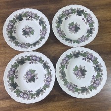 Wedgwood Gratewood Rim Soup Bowls (4) Vintage