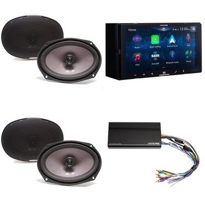 Alpine iLX-W670-S Digital Multimedia Receiver & 2 Pairs Alpine SXE-6926S 6x9 ...