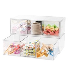 Hair Accessories Organizer for Girls, Clear Hair Bow Tie Clip Scrunchie Holde...
