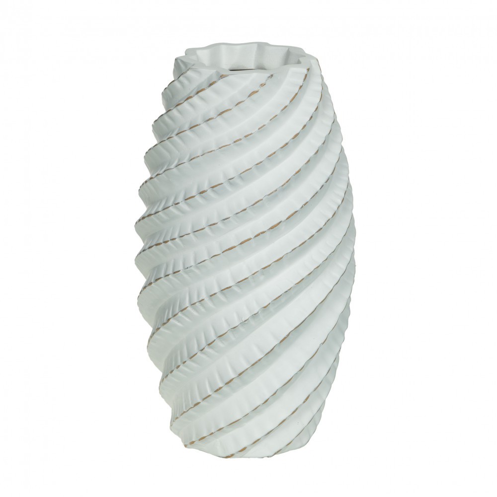 Vase Biwa résine Amadeus 21 cm incassable pour décoration salon moderne