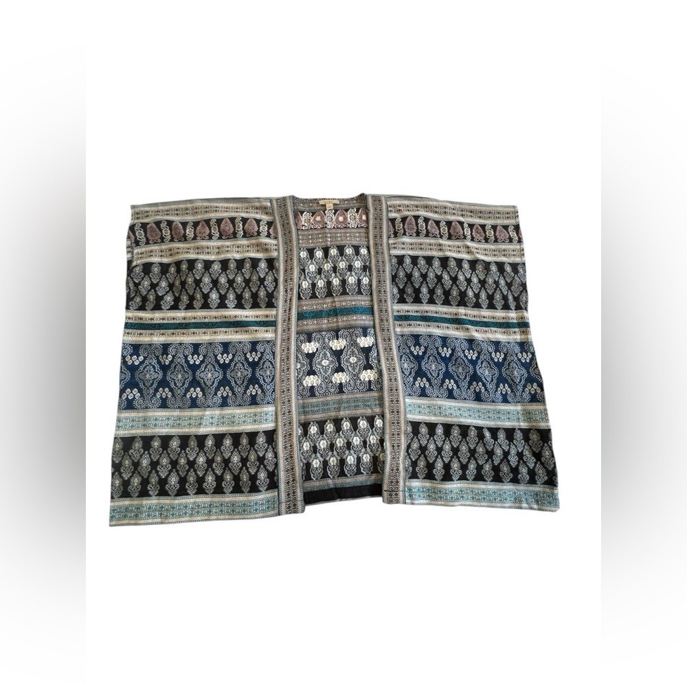 Loft Multicolor Patterned Kimono - image 1