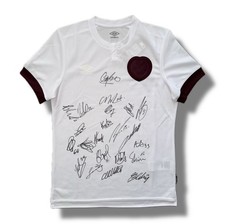 Signed HEARTS 2024/25 Football 150th Anniversary Shirt Memorabilia - COA & Proof