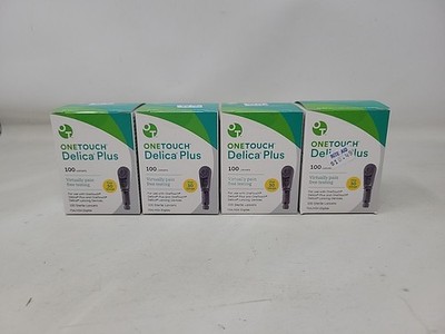 400 One Touch Delica Plus 30G Lancets - EXP 2029