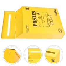  Letter Boxes for Front Door Post Wall Mounted American Style Iron Mailbox