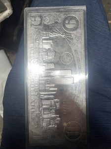 Republic of Liberia 9-11 Commemorative Silver Plated Note in Plastic Sleeve