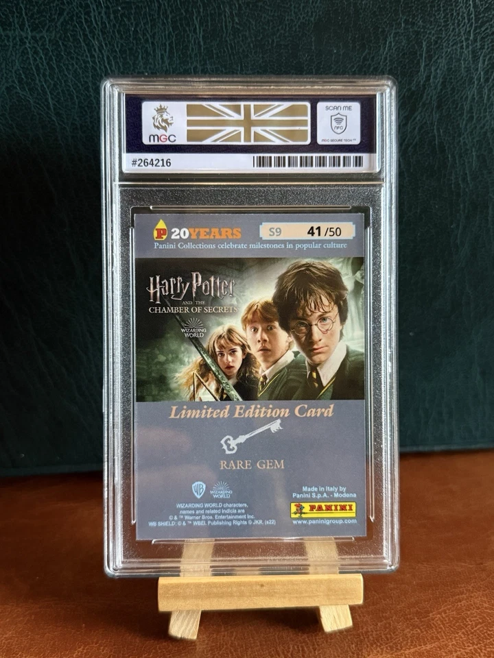 RARE GEM PANINI HARRY POTTER HERMIONE /50 CARD EMMA WATSON SILVER  (TCB3) - Image 2 of 2
