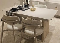 Beiger Esstisch Designer Ausziehbarer Tisch Moderner KüChentisch